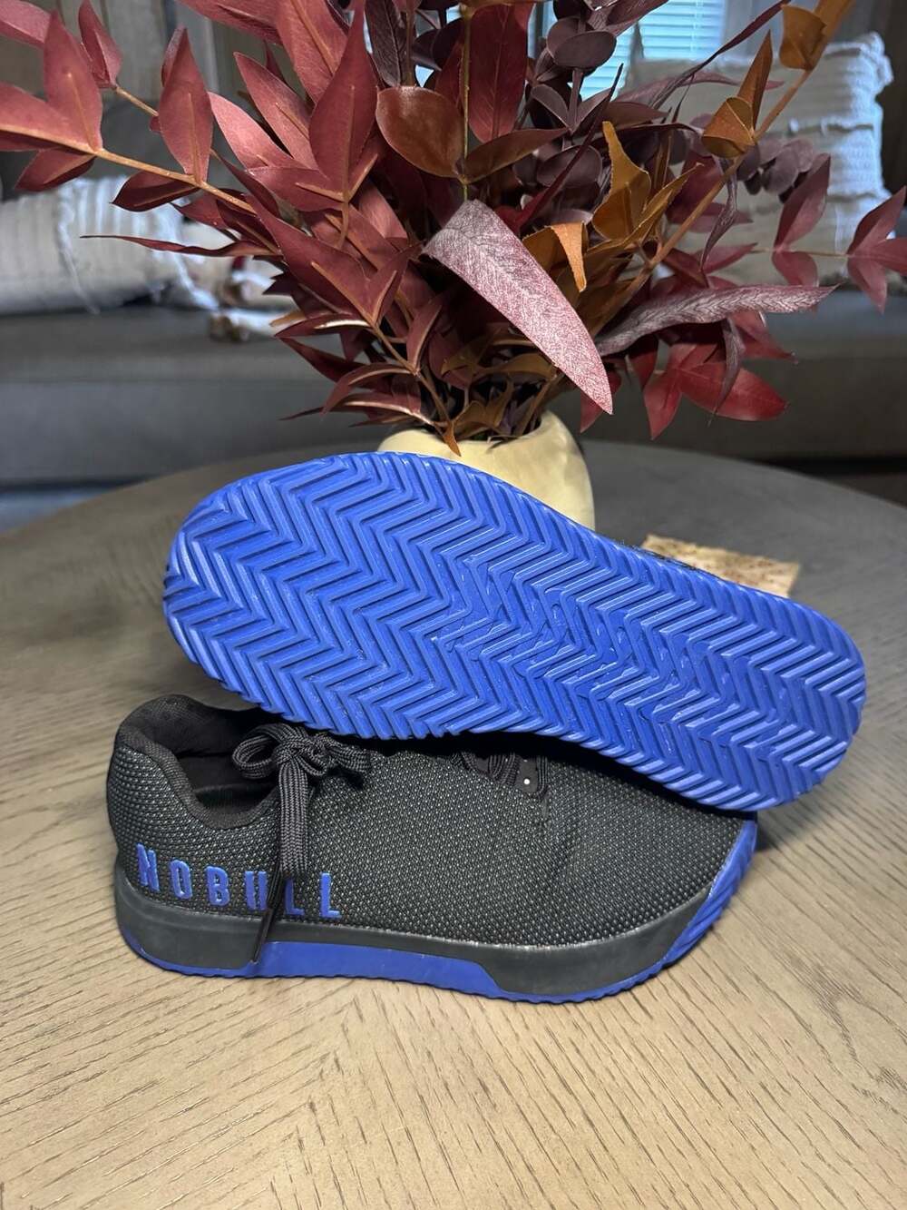 Nobull Black and Blue Cross Trainer Fitness Athletic Sneakers Shoes